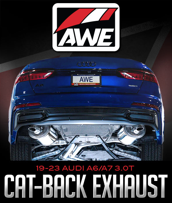 AWE Tuning Audi 2019-2023 C8 A6/A7 3.0T Touring Edition Cat-Back Exhaust- Turn Downs