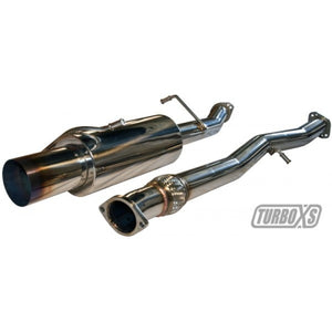 Turbo XS 02-07 WRX/STI Catted Titanium Muffler Turboback Exhaust