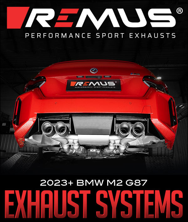 Remus 2023+ BMW M2 G2M G87 Axle Back Sport Exhaust System (Connection Tube & Tail Pipe Set Req)