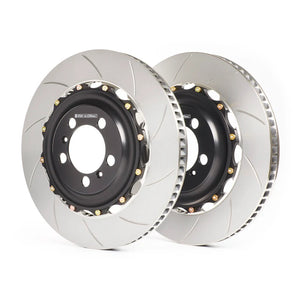 GiroDisc 12-17 Mercedes-Benz SL63 (R231 Excl CCM) Dimpled & Slotted Rear Rotors