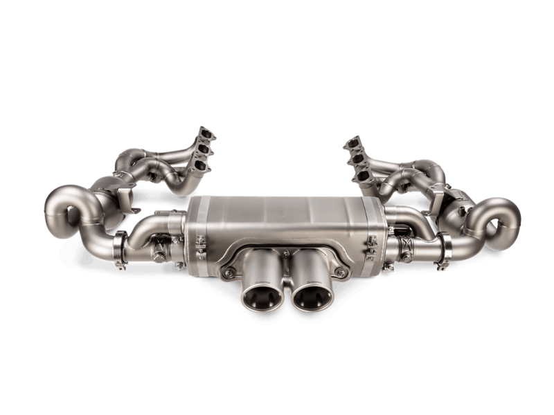 Akrapovic 2021-24 Porsche 911 GT3/GT3 RS (992/992.2) Slip-On Race Line (Titanium) w/Titanium Tips