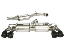Load image into Gallery viewer, Invidia 2022+ Volkswagen Golf R MK8 76mm R400 Valved Cat Back Exhaust Straight Cut Black Tips