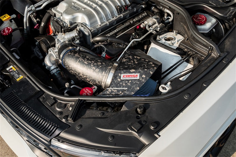 Corsa 2020-25 Dodge Durango SRT Hellcat Forged Carbon Fiber Air Intake w/ MaxFlow Oiled Filter