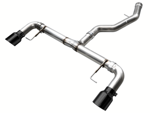 AWE Tuning 19-23 BMW 330i / 21-23 BMW 430i Base G2X Track Edition Axle-Back Exhaust - Diamond Black