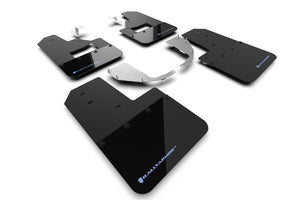 Rally Armor 21-25 Ford Bronco (Steel Bmpr + RB - NO Rptr/Sprt) Blk Mud Flap w/Area Blue Logo