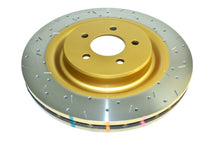 Load image into Gallery viewer, DBA 14-17 Audi RS7 Rear T3 Silver Hat Cross Drilled &amp; Dimpled 4000 Series Rotor
