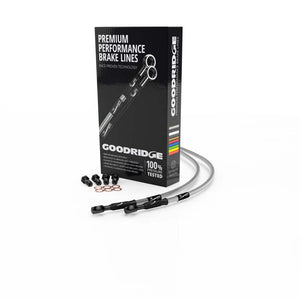 Goodridge 09-13 Harley-Davidson FLH/FLT (Excl FLTR) (w/ABS) Clear Front Brake Line w/Black Fitting