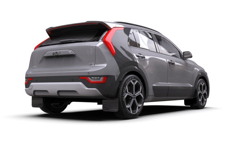 Rally Armor 23-25 Kia Niro SG2 Black UR Mud Flap White Logo