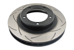 DBA 98-06 Toyota 70 Landcruiser (Reverse Mount) 4X4 Survival T2 Slotted Front Brake Rotor