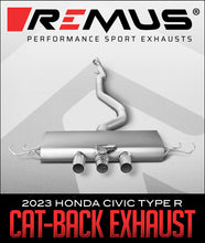 Load image into Gallery viewer, Remus 2023+ Honda Civic Type-R FL5 Resonated Front Section GPF-back Exhaust (Tail Pipes Req)