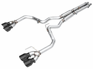 AWE 2024 Ford Mustang Dark Horse S650 RWD Track Edition Cat-Back Exhaust w/ Quad Diamond Black Tips