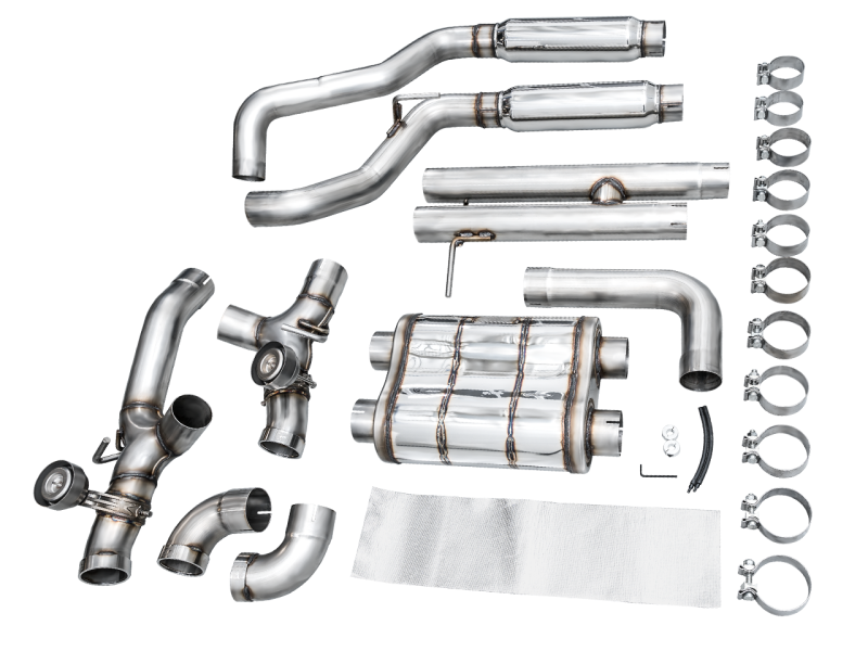 AWE Tuning 21+ Wrangler 392 Switchpath Cat-Back Exhaust- Quad BashGuards