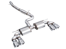 Load image into Gallery viewer, AWE Tuning MK8 Volkswagen Golf R 3in Touring Edition Quad Exhaust - Chrome Silver Tips