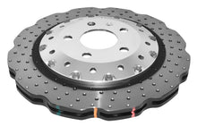 Load image into Gallery viewer, DBA 2014+ Audi RS Q3  Front 5000 Series Cross Drilled &amp; Dimpled Rotor w/Clear Anodized Hat