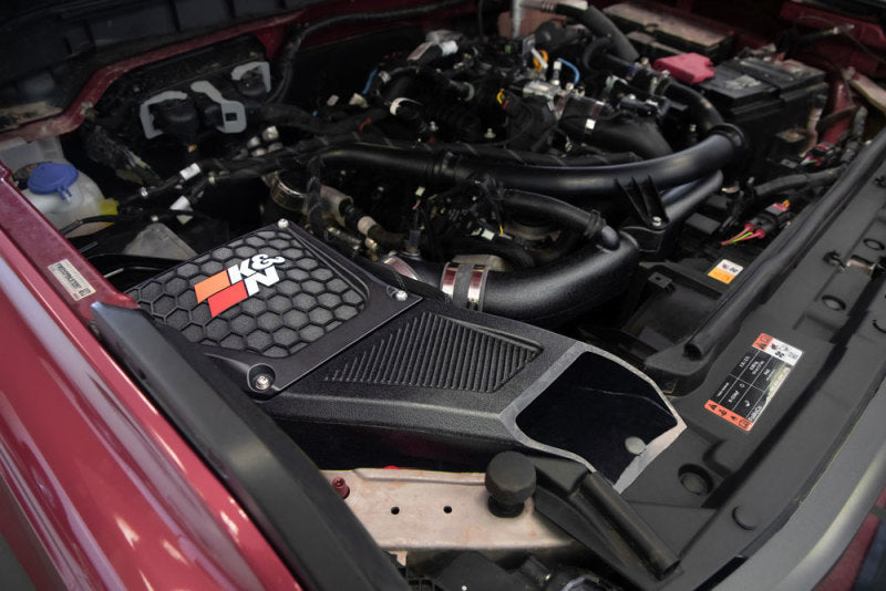 K&N 21-23 Ford Bronco 2.7L V6 F/I DRYFLOW Performance Air Intake System