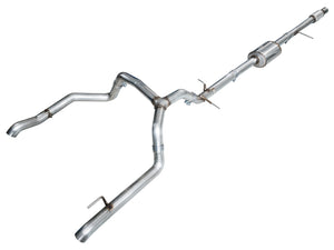 AWE Tuning 4th Gen GM 1500 5.3L 0FG Cat-Back Split Rear Exit (w/ Bumper Cutouts) - OE Tips
