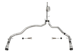 Corsa 2021-2025 Ford F-150 SuperCrew/6.5in Bed 5.0L V8 Sport Cat-Back Dual Rear Exit-Polished