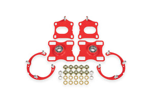 BMR Suspension 11-14 Ford Mustang Caster/Camber Plates - Red