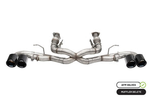 Corsa 20-25 Chevrolet Corvette C8 RWD 3in Xtreme Cat-Back Exhaust w/4.5in Carbon Fiber BlackPVD Tip