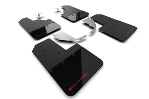 Rally Armor 21-25 Ford Bronco (Steel Bmpr - NO Rptr/Sprt - NO RR/RB) Blk Mud Flap w/Red Logo