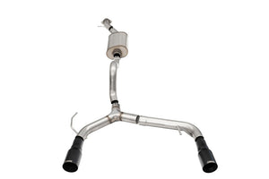 Corsa 21-25 Ford Bronco 2.3L 2-Door 2.75in Cat-Back Dual Rear Exhaust w/ 4in Straight-Cut Black Tips
