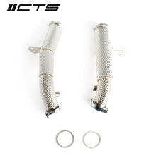 Load image into Gallery viewer, CTS Turbo race downpipe set for Mercedes Benz C43 C400 C450 E43 E400 E450 with M276 engine