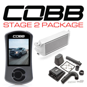 Cobb 18-20 Ford F-150 2.7L Stage 2 Power Package - Silver (Factory Loc. I/C + NO INTAKE)