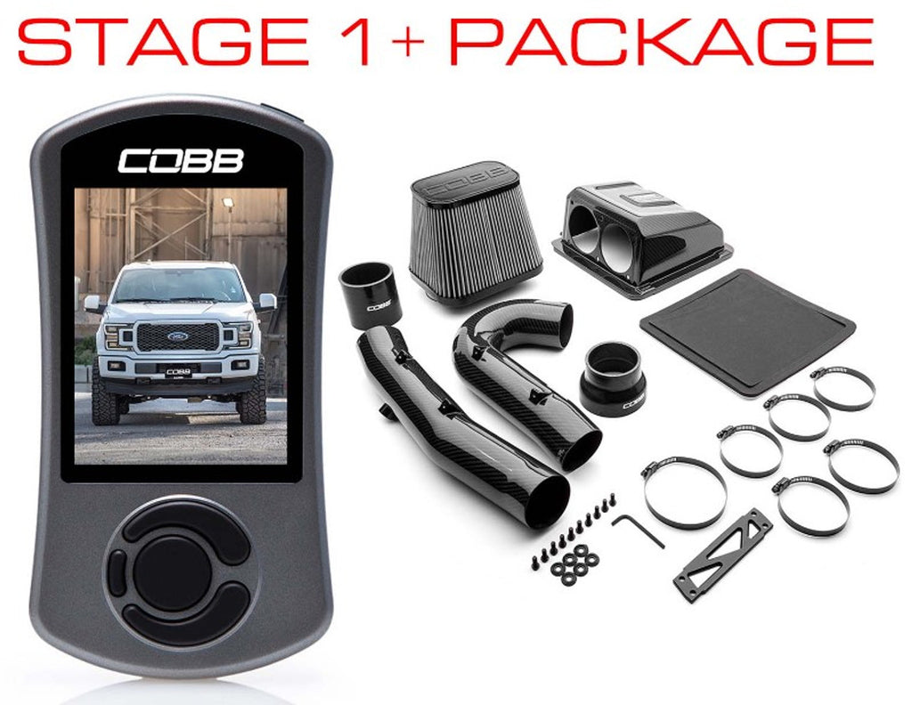 Cobb 18-20 Ford F-150 Ecoboost 2.7L Stage 1+ Redline Carbon Fiber Power Package