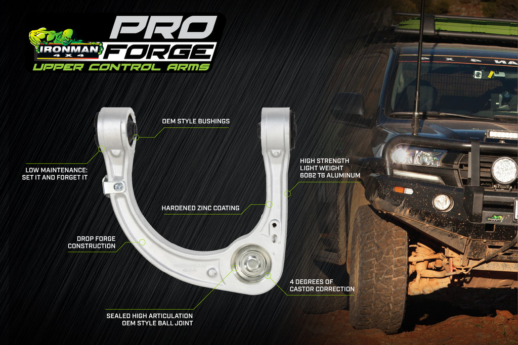 ProForge Upper Control Arms Suited For 2008+ Toyota 200 Series Land Cruiser / Lexus LX570