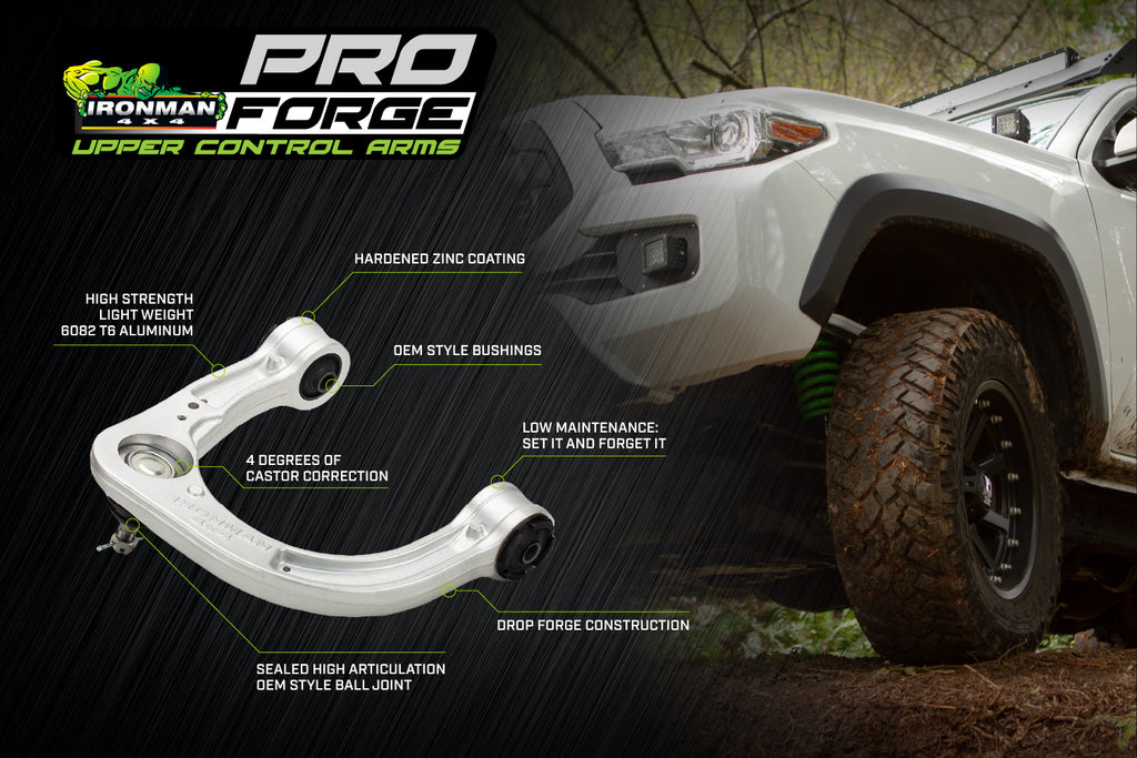 ProForge Upper Control Arms Suited For 2005-2023 Toyota Tacoma