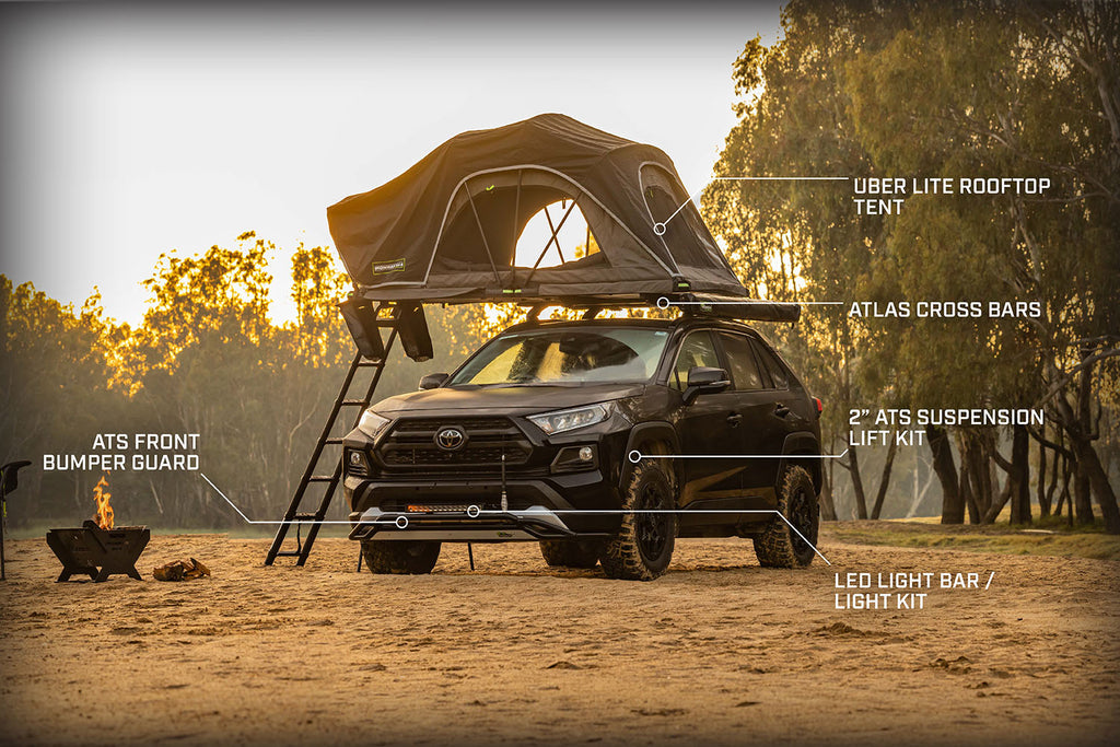 Toyota RAV4 2019+ Overland Package | Lift Kit | Bumper Guard | Uber Lite | Cross Bars | Lights