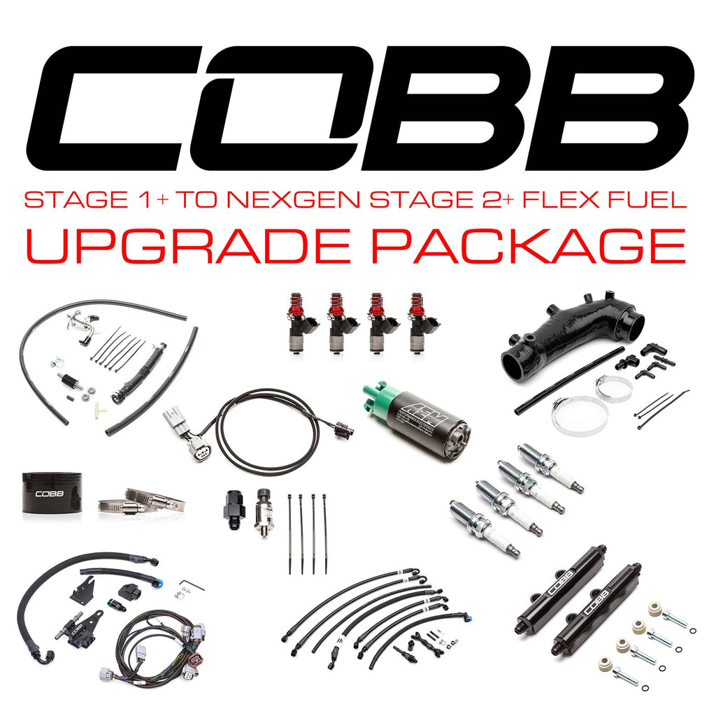 Cobb 08-14 Subaru STI Stg 1 to NexGen Stg 2+ Flex Fuel Power Package - Black