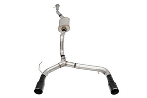 Corsa 21-25 Ford Bronco 2.3L 4-Door 2.75in Cat-Back Dual Rear Exhaust w/ 4in Straight-Cut Black Tips