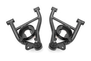 BMR 82-92 F-Body A-arms Lower DOM, Non-adj Delrin Bushings Spring Pocket - Black Hammertone