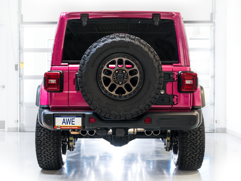 AWE Tuning 21+ Wrangler 392 Switchpath Cat-Back Exhaust- Quad BashGuards