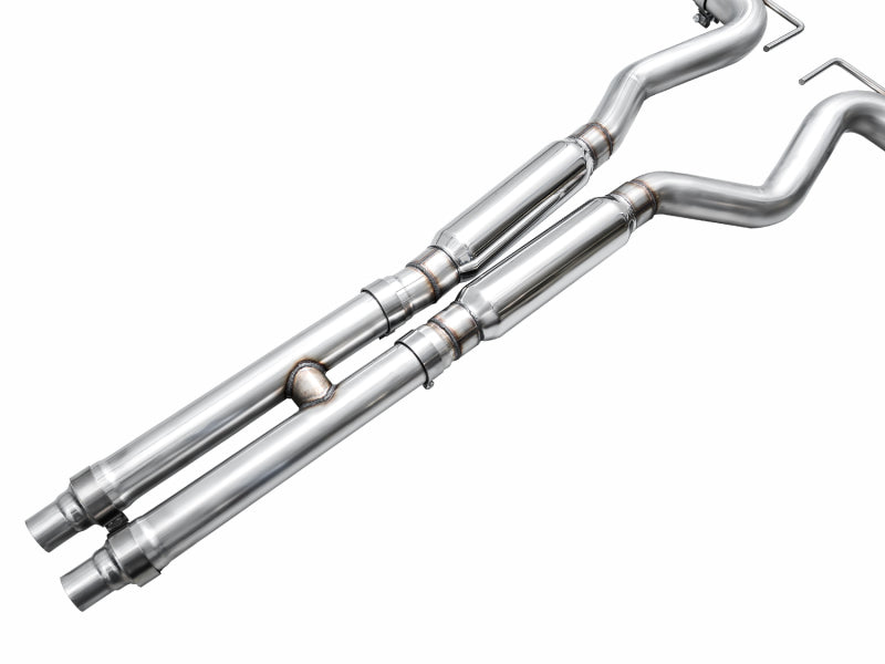 AWE 2024 Ford Mustang GT Fastback S650 RWD SwitchPath Cat-Back Exhaust w/ Quad Diamond Black Tips
