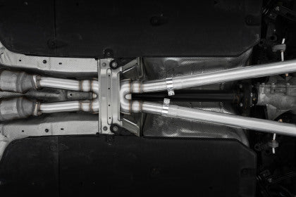 MBRP 2022 Kia Stinger 3.3L T304 SS Cat-Back Exhaust- Dual Split Rear Quad Outlet Uses Factory Bezels