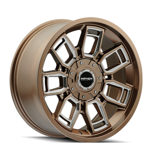 Mayhem 8118 Ordinance 20x9 / 5x127/139.7 BP / 87.1mm Hub Matte Bronze Wheel w/ Milled Spokes