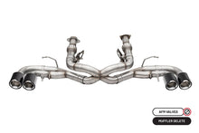 Load image into Gallery viewer, Corsa 2020-2025 Chevrolet Corvette C8 RWD 3in Track Cat-Back Delete Exhaust w/4.5in CF PolishedTips