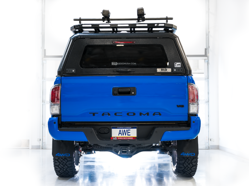 AWE Tuning 2016-2022 Toyota Tacoma 0FG Exhaust with BashGuard - No Tips