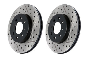 StopTech 07-18 BMW X5 / 08-19 BMW X6 Sportstop Cryo Drilled & Slotted Rotor - Rear Left