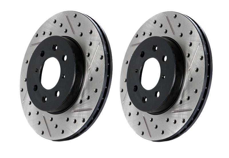 StopTech 07-18 BMW X5 / 08-19 BMW X6 Sportstop Cryo Drilled & Slotted Rotor - Rear Left