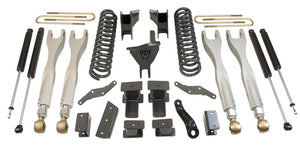 MaxTrac 17-19 Ford F-250/350 4WD 4in/1in MaxPro Coil Lift Kit w/4-Link Arms & MaxTrac Shocks