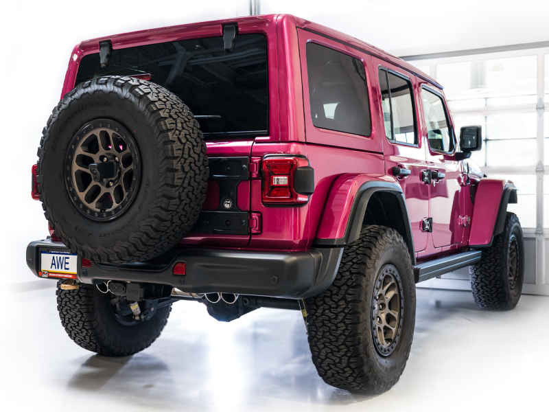 AWE Tuning 21+ Wrangler 392 Switchpath Cat-Back Exhaust- Quad BashGuards