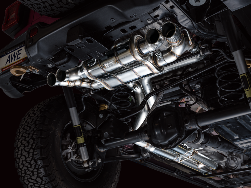 AWE Tuning 21+ Wrangler 392 Switchpath Cat-Back Exhaust- Quad BashGuards