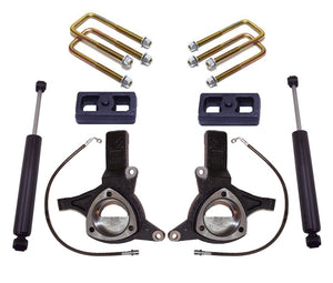 MaxTrac 16-18 GM C1500 2WD w/Stamped Steel Susp. 5in/3in MaxPro Spindle Lift Kit w/MaxTrac Shocks