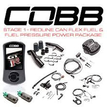 Load image into Gallery viewer, Cobb 15-18 Nissan GT-R Stage 1+ Redline Carbon Fiber CAN Flex Fuel Power Package (RHD)
