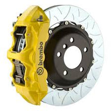 Load image into Gallery viewer, Brembo 08-17 S5 Front GT BBK 6 Piston Cast 380x34 2pc Rotor Slotted Type3-Fluo. Yellow