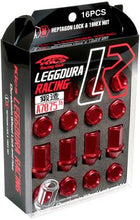 Load image into Gallery viewer, Project Kics 12X1.50 Red Leggdura Racing Lug Nuts - 16 PCS