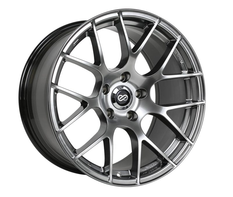 Enkei Raijin 18x9.5 15mm Offset 5x114.3 Bolt Pattern 72.6 Bore Diameter Hyper Silver Wheel